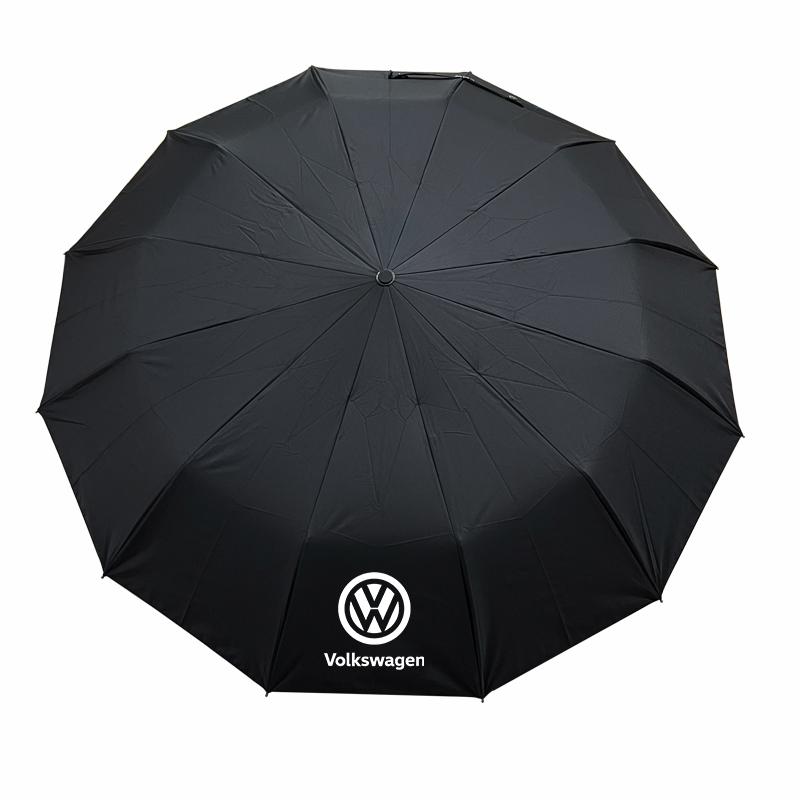 T26High-end Car Folding Sunshade Windproof Umbrella Sticker For Volkswagen Touran Sharan T-ROC Golf Touareg Tiguan Polo Passat Eos