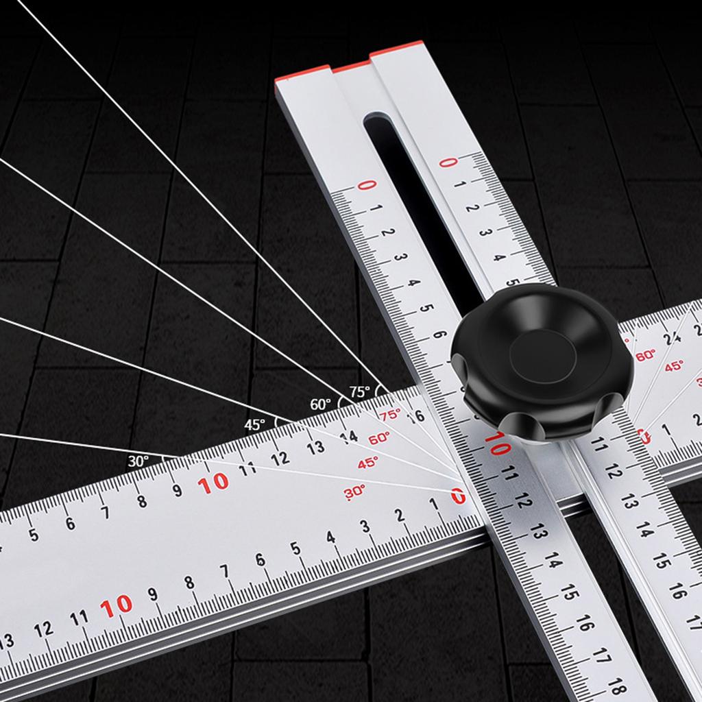 Ruler Drilling Positioning Ruler Woodworking Marking Drilling Tool for Carpentry