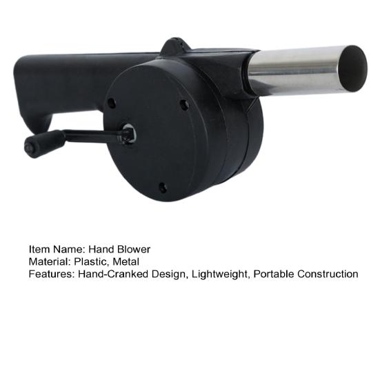Hand Blower Manual Fan Blower Accelerates Charcoal Manual Burning Blower Portable Metal Air Outlet Cooking Assistant BBQ Accessory