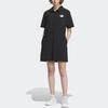 adidas Originals LT DRESS Women's Polo Short Sleeve Dress Black IP2199