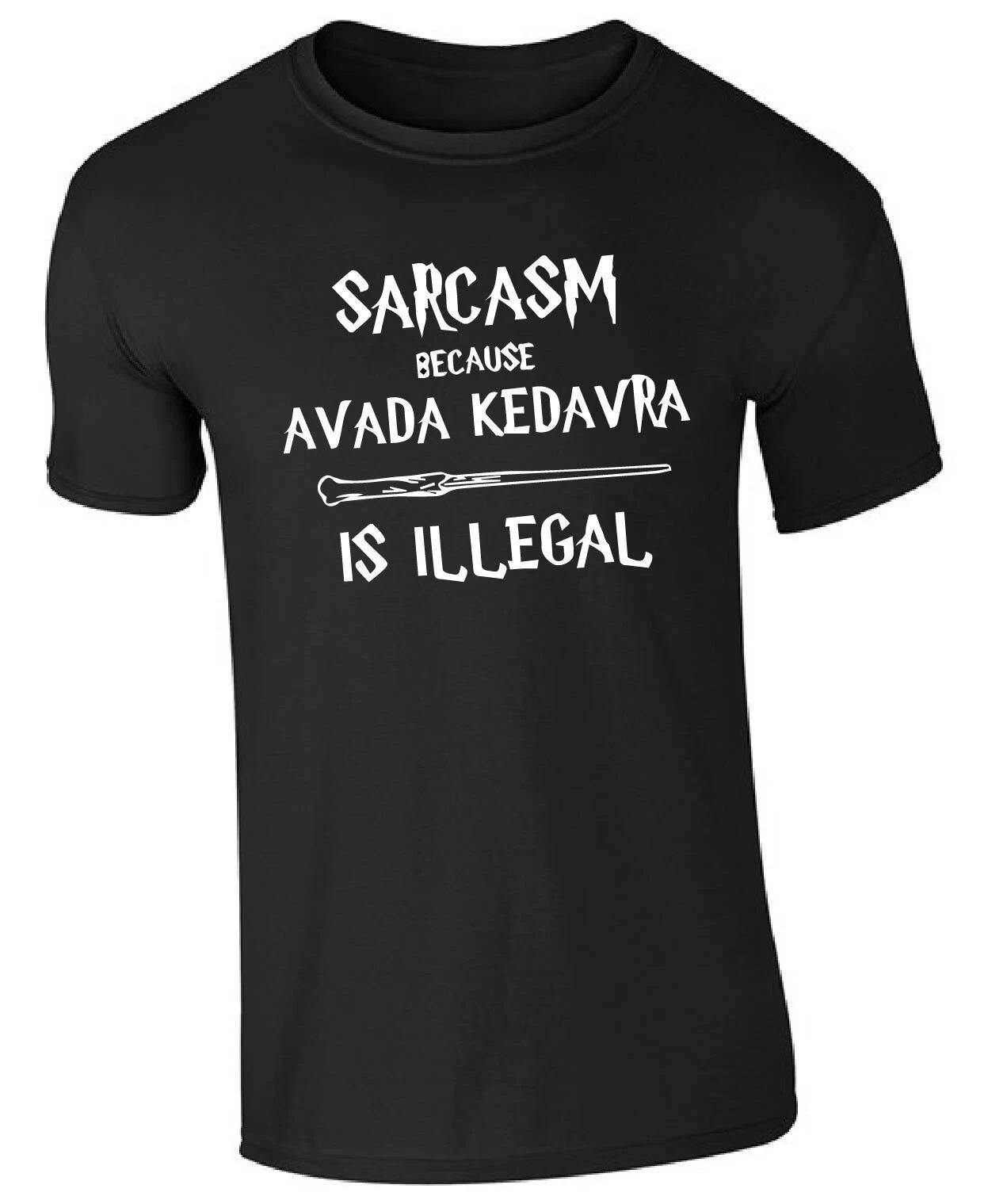 

Retro Magic Wand Shirt Satirical Because Avada Kedavra Is Illegal Shirt Pure Cotton Tshirt Shirt Y2K Top Mens Clothing 2026 S