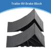 Wheel Stopper Control Truck Trailer Wheel Tire Chock Stop Block Wheel Chock Car Skid Resist Base Tire Support Pad Black