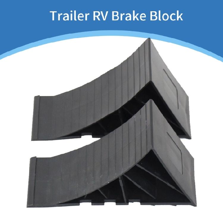 Wheel Stopper Control Truck Trailer Wheel Tire Chock Stop Block Wheel Chock Car Skid Resist Base Tire Support Pad Black