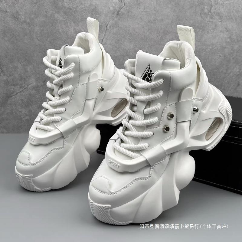 2025 New Trendy Dad Shoes High-end Fashion Versatile Casual Sports Shoes Men's Platform Low-top Running Shoes