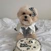 Teddy Pomeranian Prinsessstil Dungaree Klänning Set för Små Valpar (Små till medelstora raser)