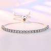 925 Sterling Silver Bracelet Elegant Zircon Tennis Crystal Chain For Women Fashion Noble Engagement Wedding Hot Gift