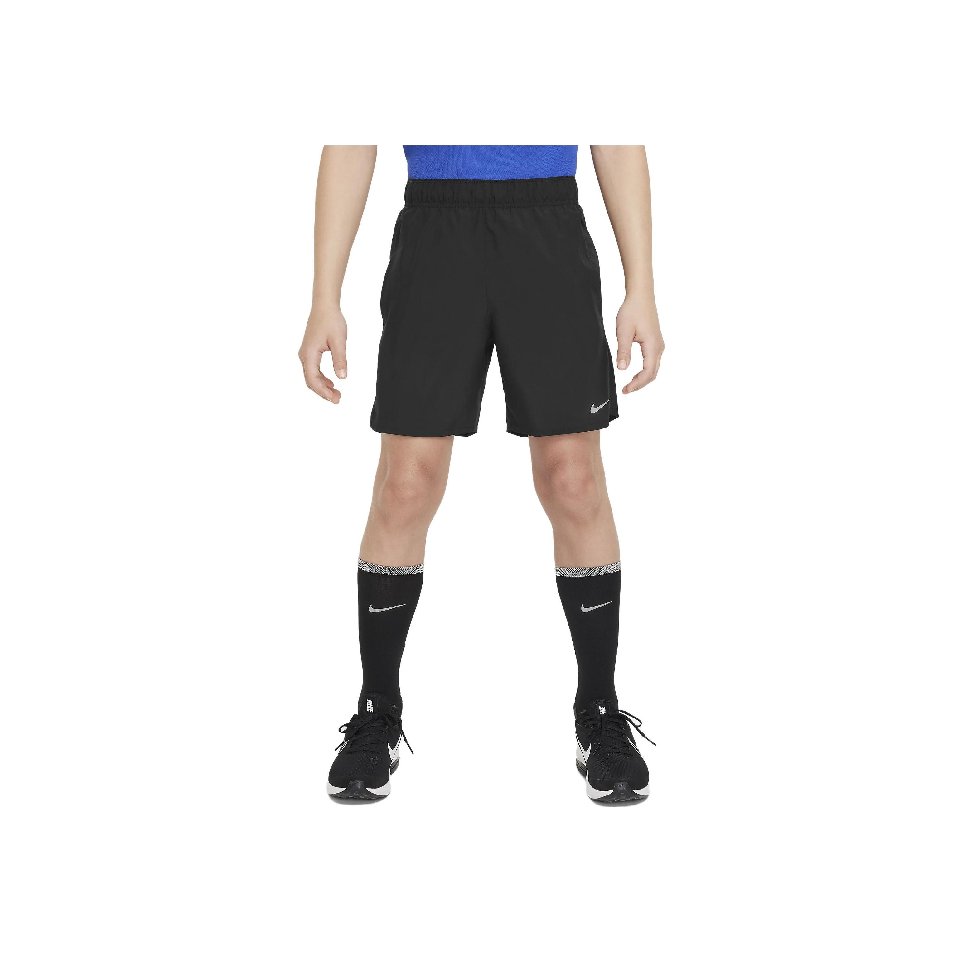 Nike Dri-FIT Challenger Однотонные шорты для атлетических тренировок Детские шорты Черный FD0238010 S