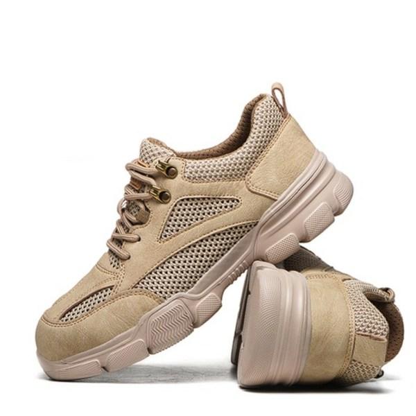 

Удобная летняя легкая защитная обувь Легкая легкая летняя обувь с вентиляционной сеткой модная качественная рабочая обувь