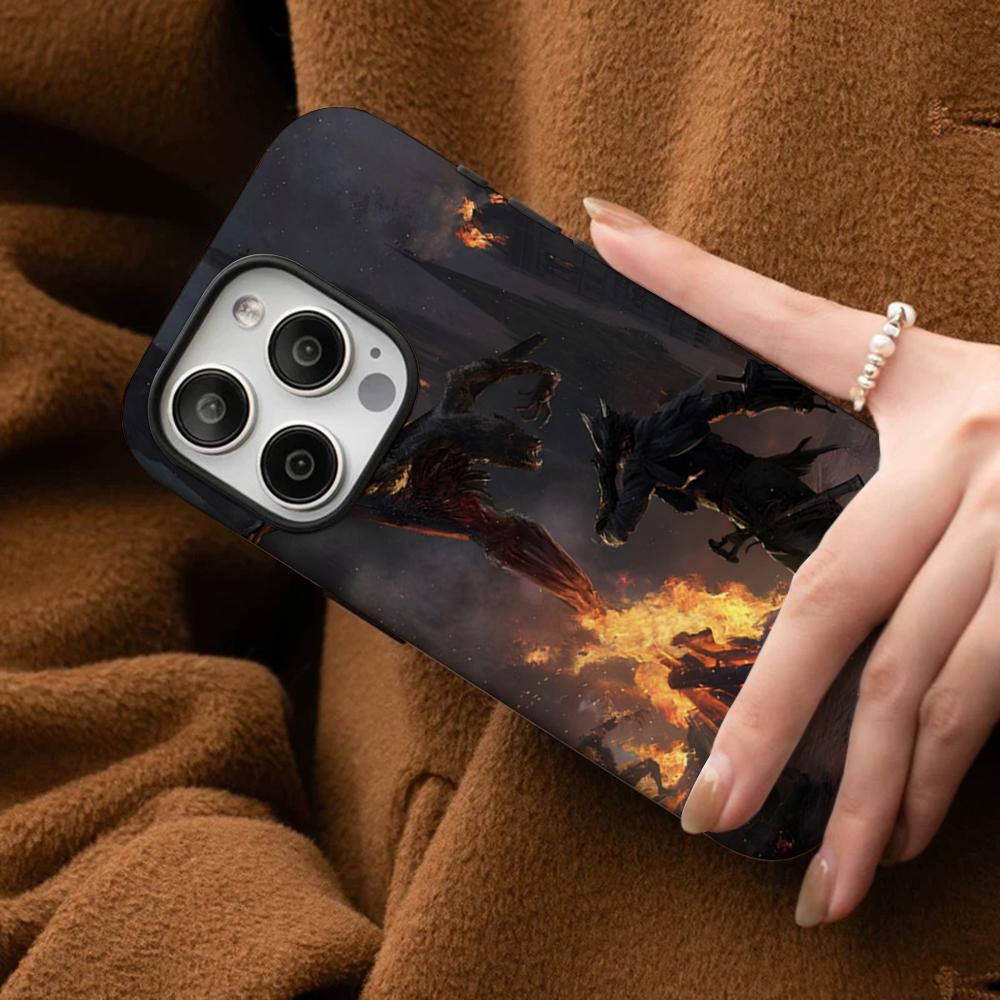 Bloodborne Phone Case For IPhone 16 15 14 13 12 11 Pro Max Plus Samsung S24 S23 Ultra Glossy HD Hard PC Cover