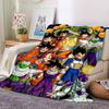 Anime DragonBall Print Flannel Blanket High Quality Warm Comfortable Cover for All Seasons Perfect for Gifts Home Decor