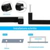 96/128mm Modern Drawer Handles Strong & Convenient Metal Handles Contemporary Black Furniture Handles for Household