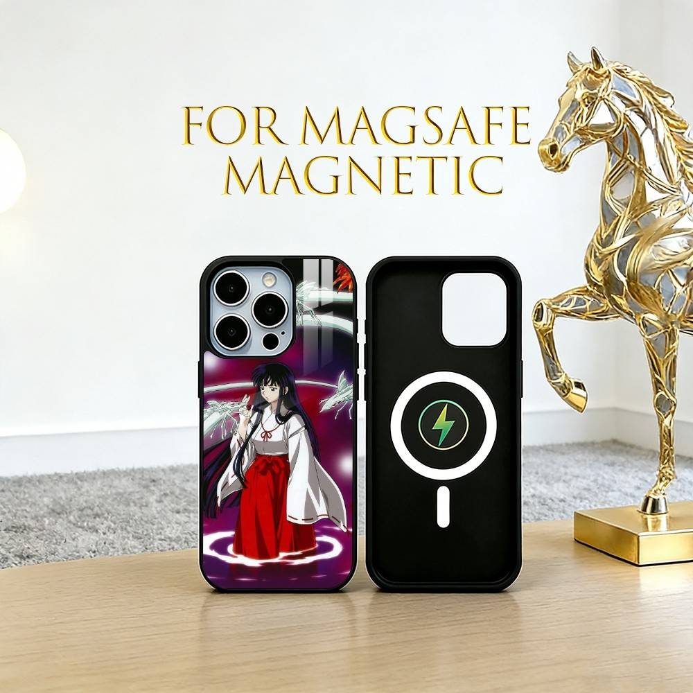 Kikyo Phone Case For iPhone17,16,15,14,13,12,11 Plus,Pro Magnetic For Magsafe Wireless Charging