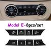 8PCS  W166 W292 W463 Dashboard Air Conditioner Wind Volume Heater Climate Control Button For Mercedes Benz ML GL GLE GLS G Class