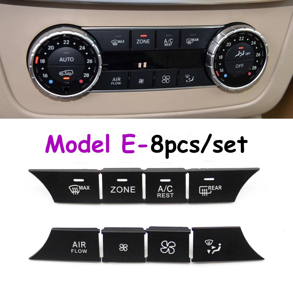 8PCS W166 W292 W463 Dashboard Air Conditioner Wind Volume Heater Climate Control Button For Mercedes Benz ML GL GLE GLS G Class