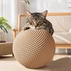 Large Sisal Cat Scratching Ball Multicolor Wear-resistant Pet Toy Self Play Molar Grinding Claw Interactive Cat Teaser Gift