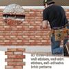 10Pcs Self Adhesive Waterproof 3D Wall Panels Peel and Stick Subway Tile Brick Wallpaper Retro Sticker for Bathroom Fireplace