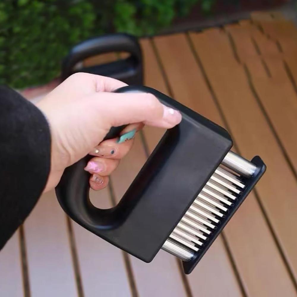 Husholdnings kjøttløsningsmaskin i rustfritt stål med 48 tenner kjøttløsnål for biff, knust senebiff, bankende kjøttløsningsmaskin