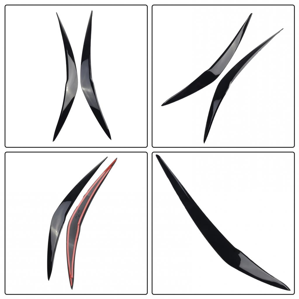 Car Styling Headlight Eyelids Chrome Trim Cover ABS