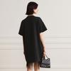 Waiwaiaiem Yy_Fringed Loose-Fit Dress_Black