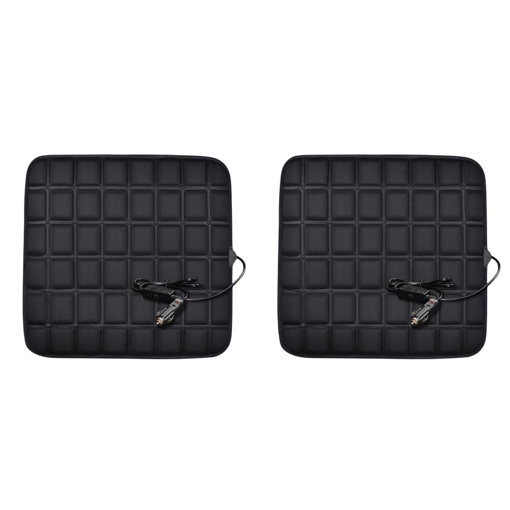 2PCS/1PC 12V Car Seat Heated Cover 40W Electric Heating Pads Anti-slip Front Seat Cushion Adjustable Temperature Winter Pad
