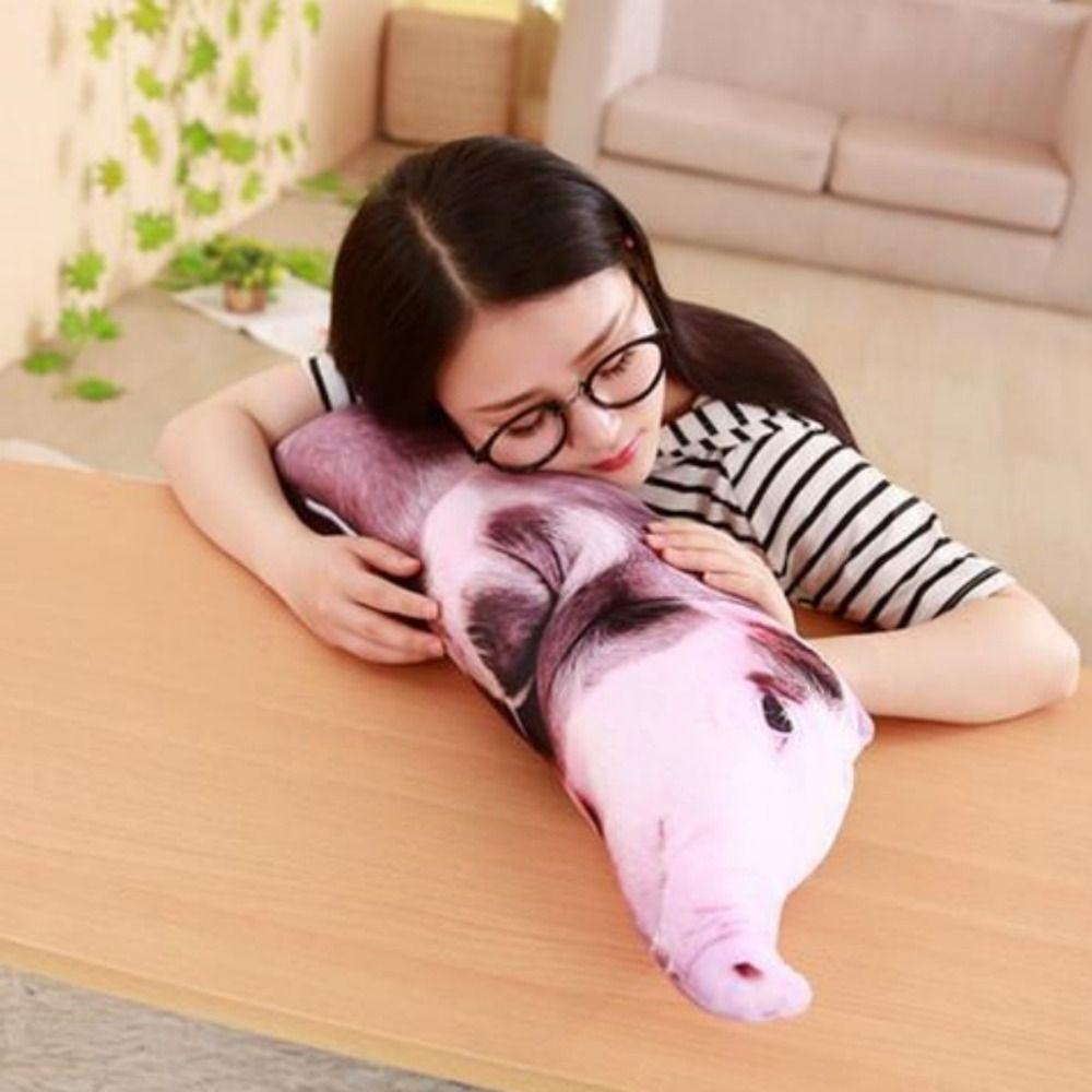 Realistic Pig Stuffed Pillow 3D Printing Pig Cushion Pet Lover Gift Pig Plush Toy Home Decor