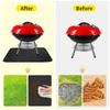Under Grill Mat Fireproof Fire Pit Mat Outdoor Camping Wood Stove Grill Mat Barbecue Grill Mat Ground Patio Deck Lawn Ember Mat
