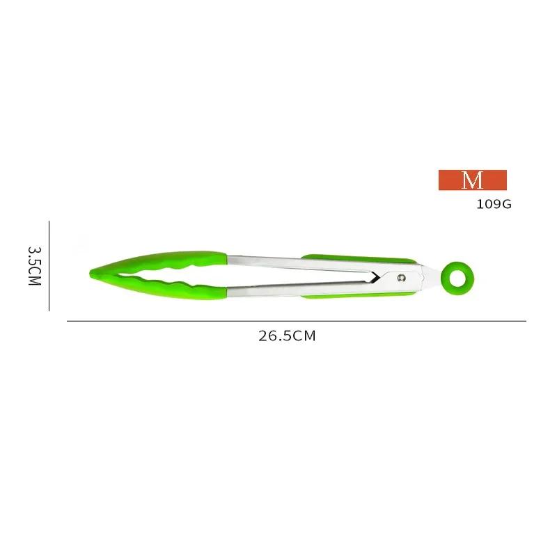 1/3Pcs Silicone BBQ Grilling Tong Salad Bread Serving Kitchen Tong Non-Stick Barbecue Grilling Cooking Tools with Joint Lock