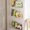 Pet Material Acrylic Book Display Stand Versatile Acrylic Wall Mount Magazine Holder Easy to Clean Book Support Holder