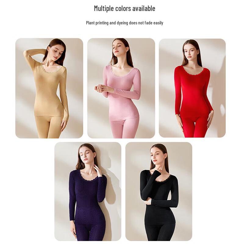 Langsha Women's Slim-Fit Thermal Underwear Set