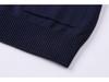 Men's Cotton V-Neck Sweater with Small Horse Embroidery – Classic, Versatile Spring/Autumn Knitwear