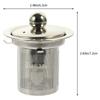Compact Lightweight Stainless Steel Tea Filter Insert for Teapot Home Office Dorm Tea Tasting Residue Removal Mesh Strainer
