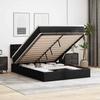 VidaXL Ottoman Bed with Mattress & LED Black 140x190cm Faux Leather 3312152