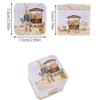 Iron Material Easter Gifts Box Square Shape Rabbit Tin Storage Box  Candy Storage