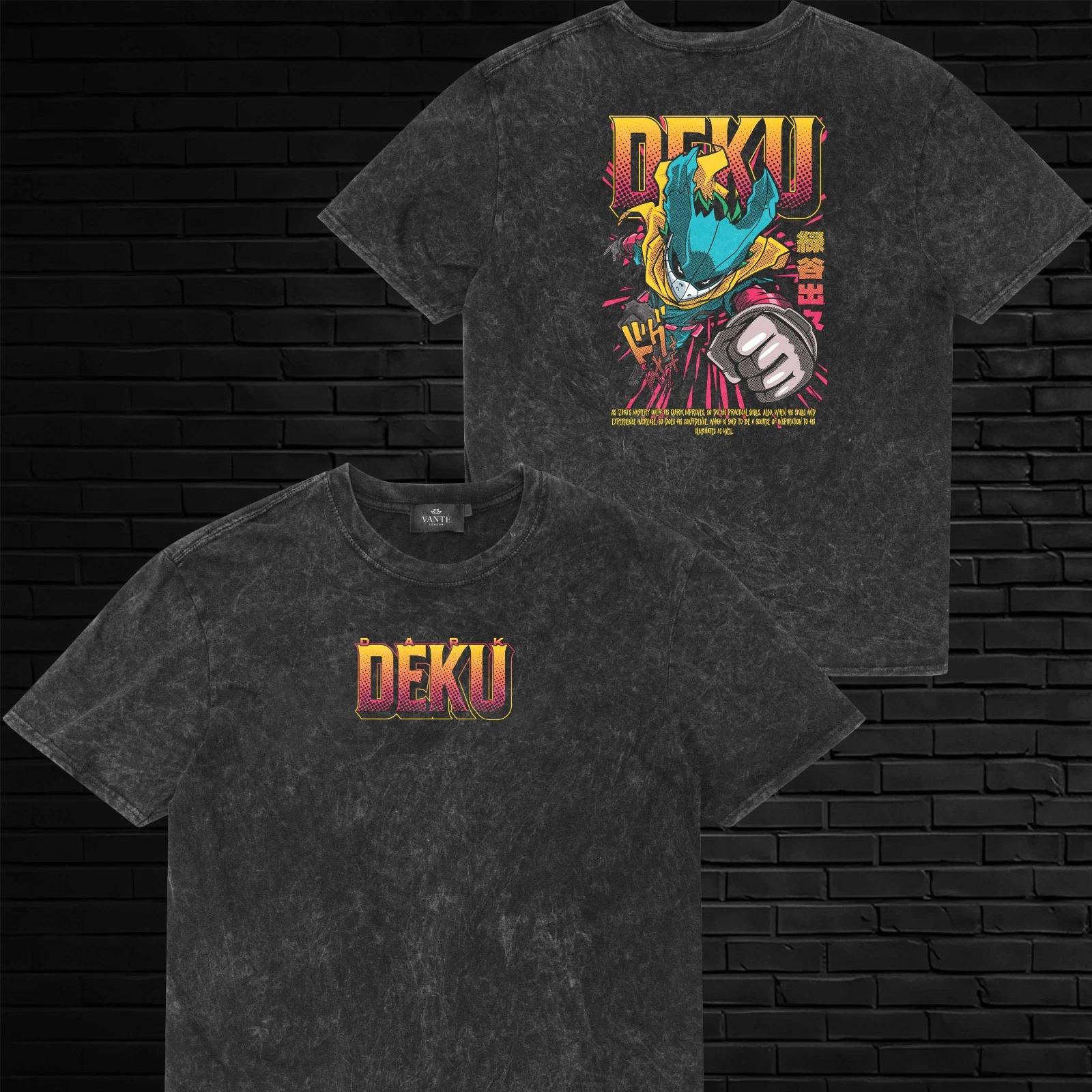 

Izuku Midoriya Dark Deku T-Shirt Graphic Tee Mens Unisex Cotton Streetwear S