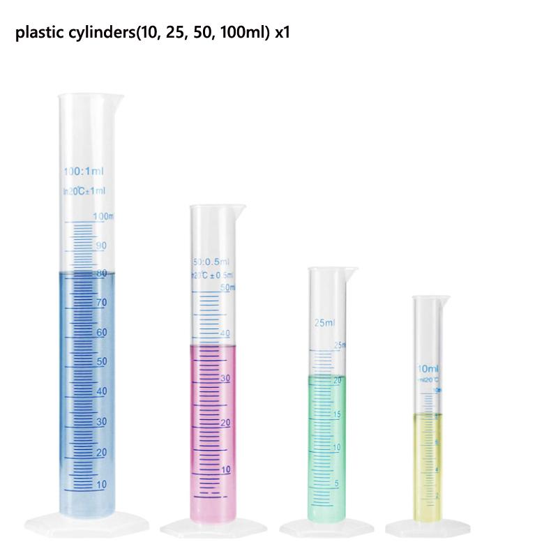 

1/3 шт 10 мл-1000 мл прозрачный мерный пластиковый градуированный цилиндр пластиковая пробная тестовая жидкая трубка лабораторный инструмент 3pcs