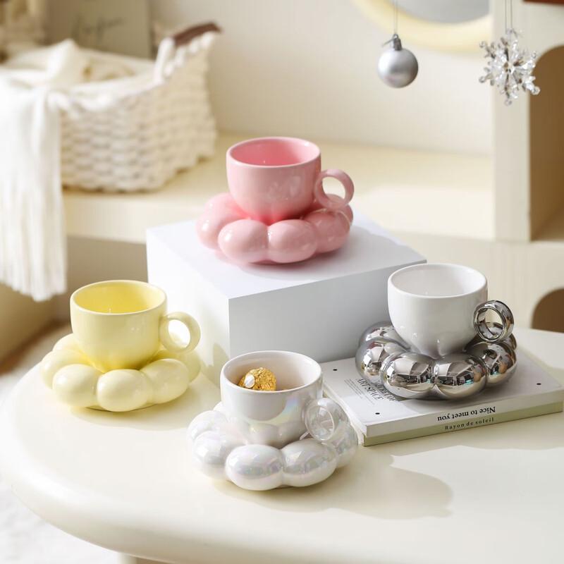 Sunflower Ceramic Coffee & Tea Cup with Saucer
