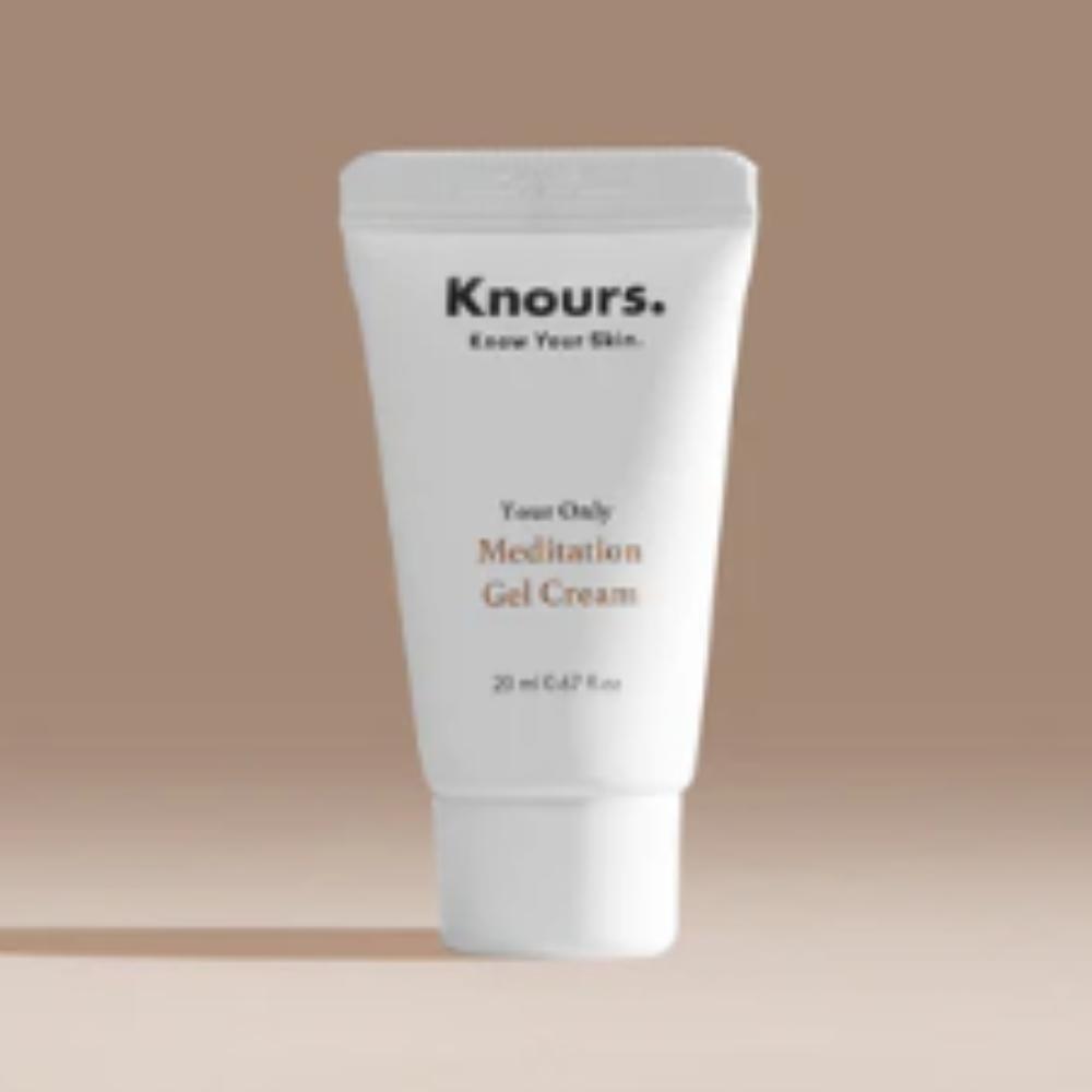 KNOURS / [3+1] Your Only Meditation Gel Cream Mini / 20ml X 4 / Travel Soothing / Made In Korea