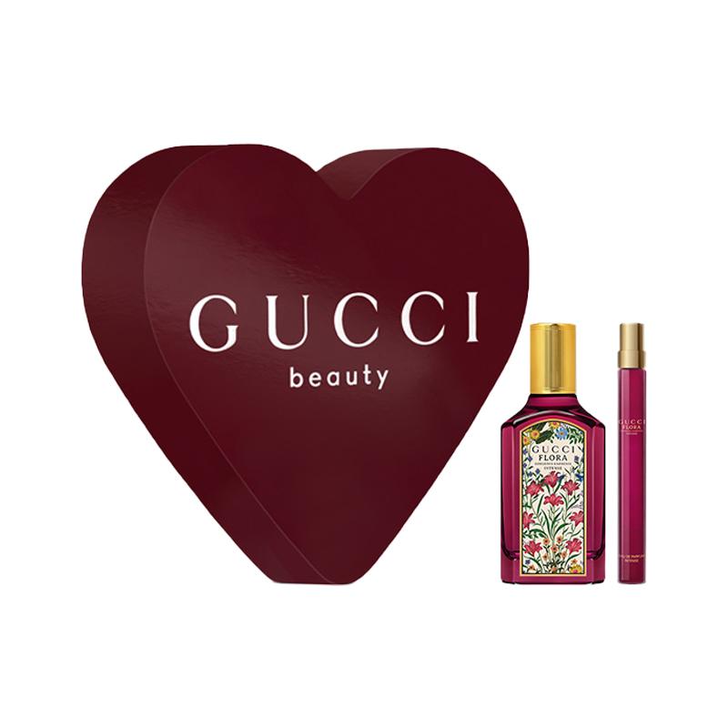 

GUCCI Dreamy Gardenia, Heart Box Perfume Set, Woody Floral Scent Family Eau De Parfum EDP Citrus Jasmine 50ml+10ml Two-Piece Set: 50ml Perfume+10ml Perfume