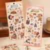 Cartoon Animal Scrapbooking Sticker Transparent Decorative Sticker for DIY Craft Journaling Scrapbook Journal Planner