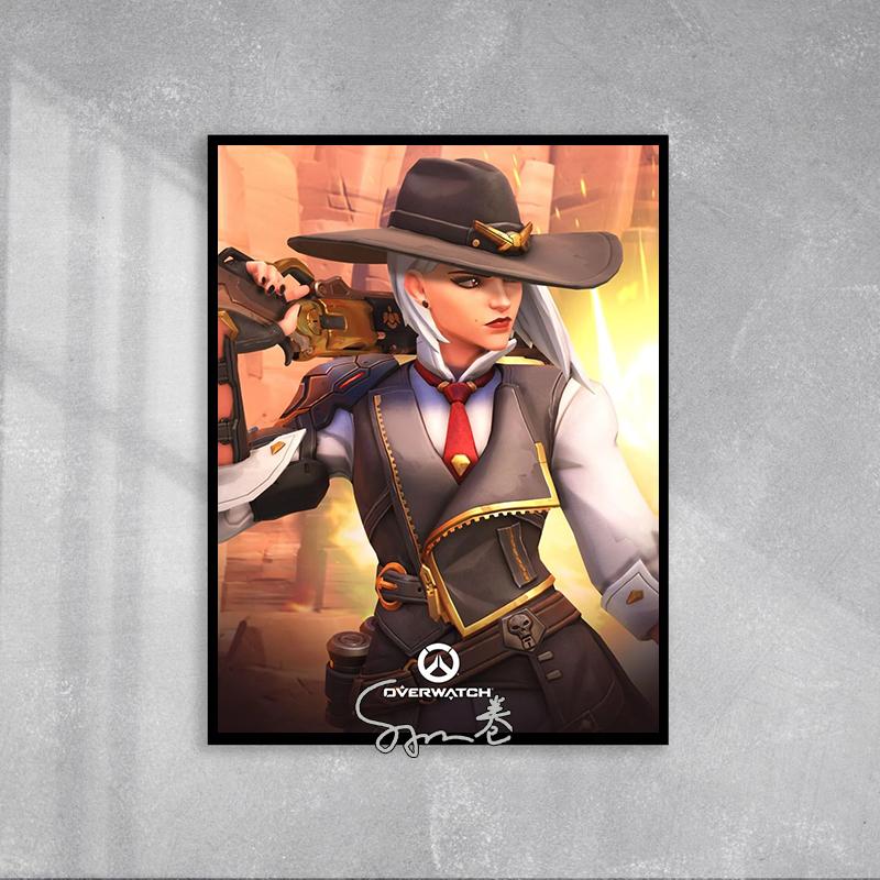 Overwatch Game Character Poster Canvas Printing Overwatch 3D Characters Wall Art Picture Video Game Wall Decor for Gaming Room