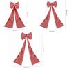 Elegant Christmas Tree Topper Bow Stripe Christmas Wreaths Bow  Store Window