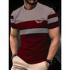 Neues Sommer-Herrenmode-T-Shirt Persönlichkeit Retro-Muster Bedrucktes Herren-T-Shirt Top
