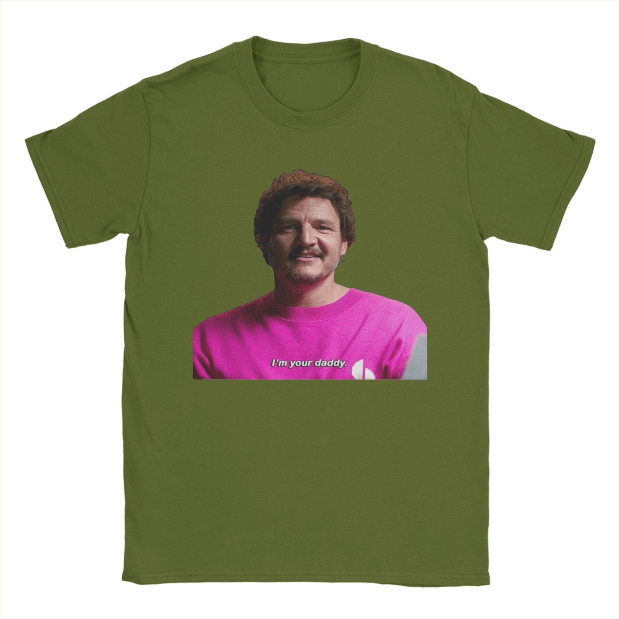 

Crazy Pedro Pascal T-Shirts Men O Neck 100% Cotton T Shirt Short Sleeve Tee Shirt Gift Idea Clothing 4XL
