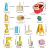 Yousheng Toddler Cleaning Set Kids Cleaning Toy Includes Duster Brush Mop Sponge Broom Dustpan Cloth Housework Pretend Play Set for Boys Girls Ages