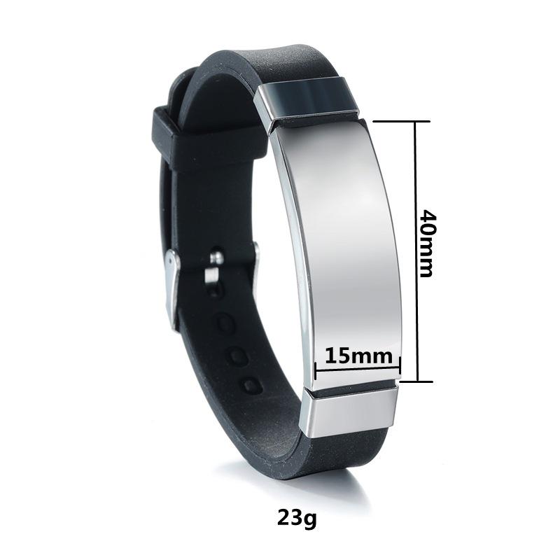 

Европейский и американский минималистичный плетеный кожаный браслет с гравируемой пластиной из нержавеющей стали