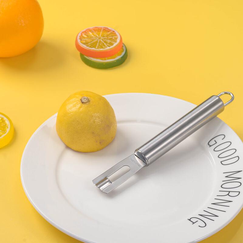 ZISIZ Stainless Steel Lemon Zester & Peeler