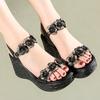 Fashion GKTINOO Genuine Leather Retro High Heels Sandals Women Shoes Buckle Strap 2025 New Spring Summer Wedges Lady Platform Sandals