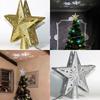 Christmas Tree Topper LED Snowflake Star Top Light Projection Lamp Light Gold Party Romantic Christmas Decorations for Home