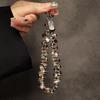 Light Luxury Versatile Crystal Mobile Phone Lanyard Wrist Chain Handmade Beaded Short Chain Rhinestone Jewelry Pendant