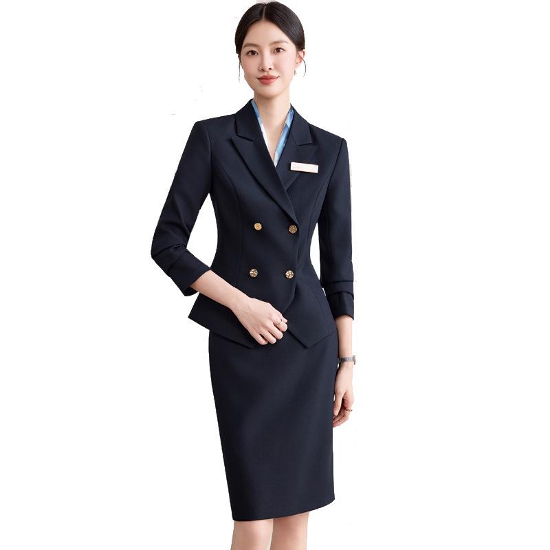 2025 Women's Autumn Black Pantsuit: Elegant Business Professional Workwear